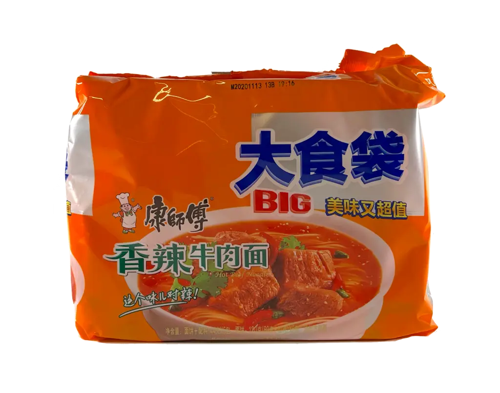 香辣牛肉方便面 144gx5st 康师傅 中国