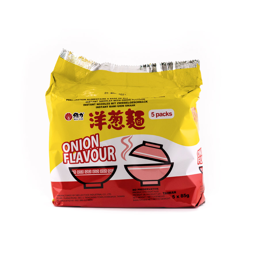Instant Noodles Onion Flavor 85gx5bags Weili TW