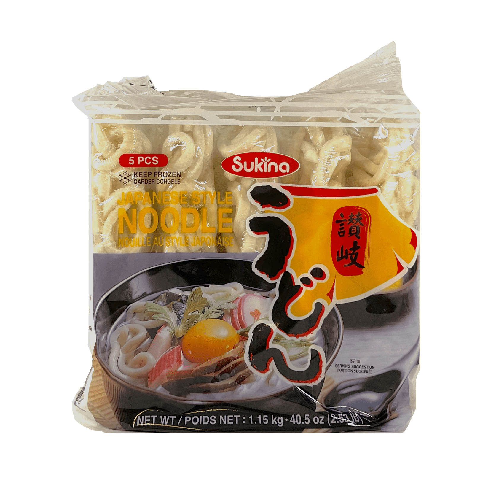 Udon Fryst 1,15kg (5pc) - Sukina Korean