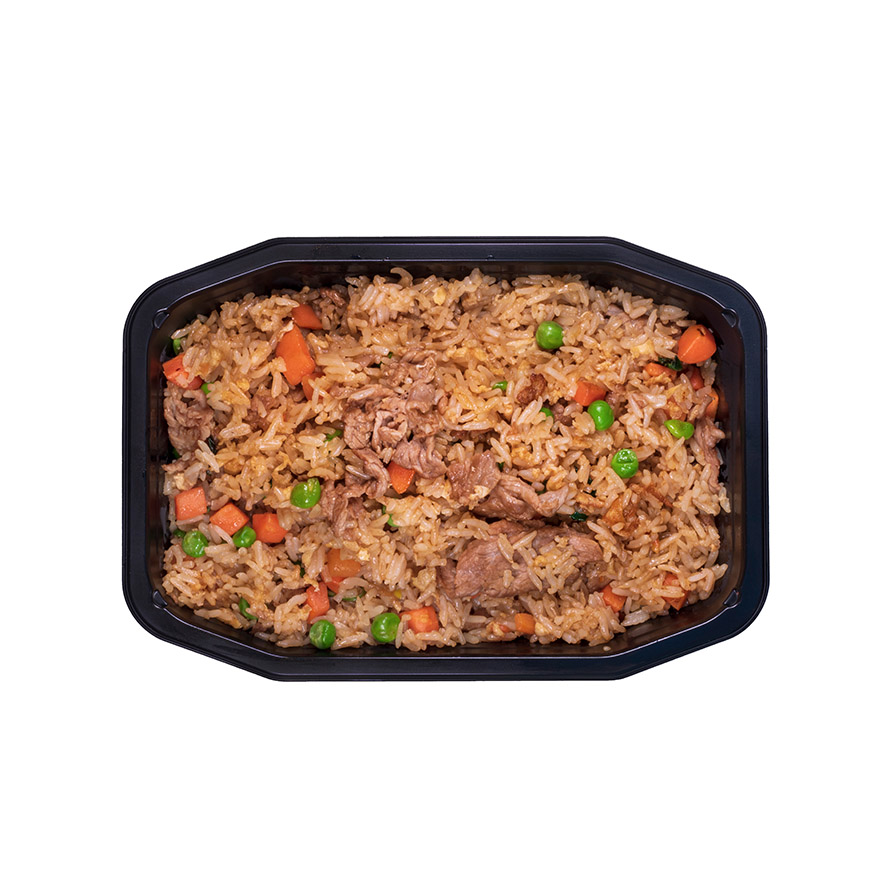 Stekt ris med biff Sverige