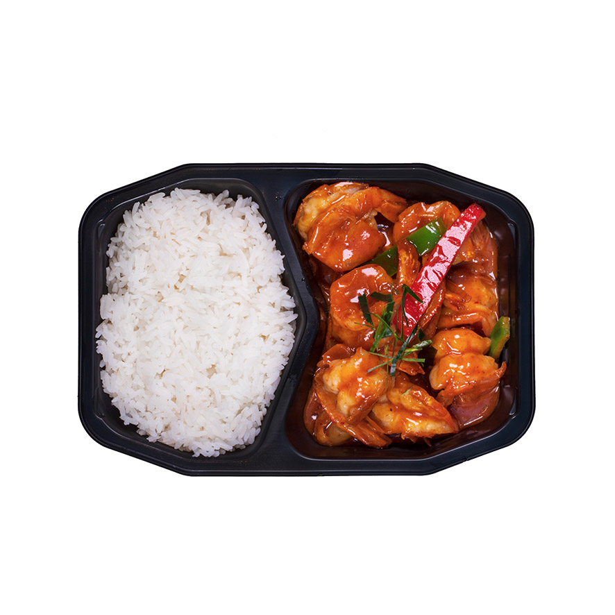 Shrimp with panaeng curry