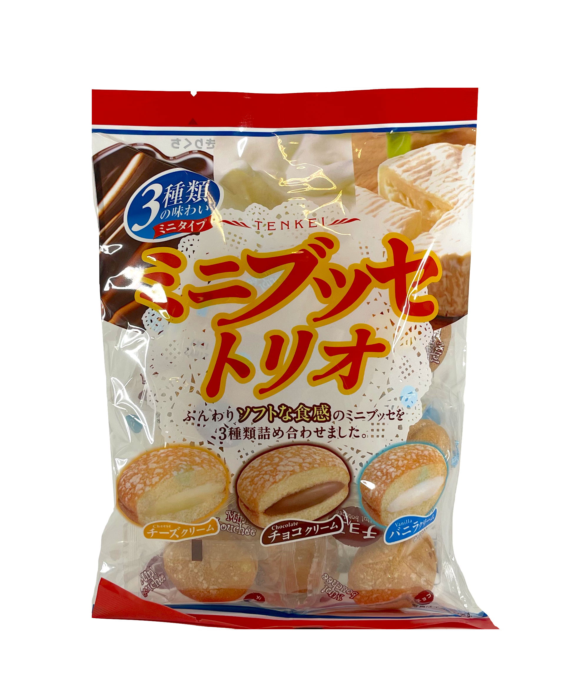 Japanese Sweet Min Bouchee Trio 130g Tenkei Japan