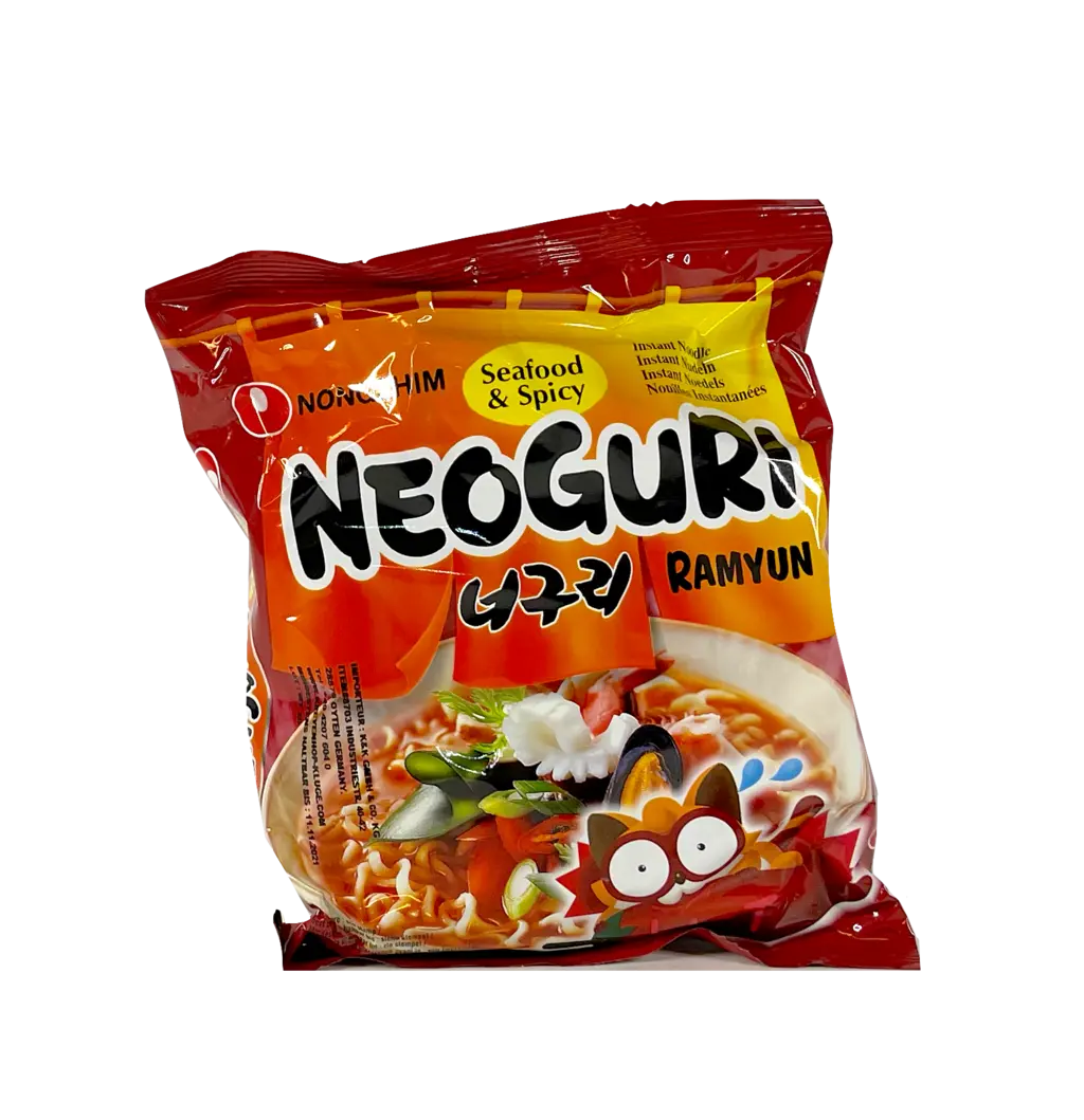 Snabbnudlar Neoguri Skaldjur/Spicy 120g Nongshim Korea