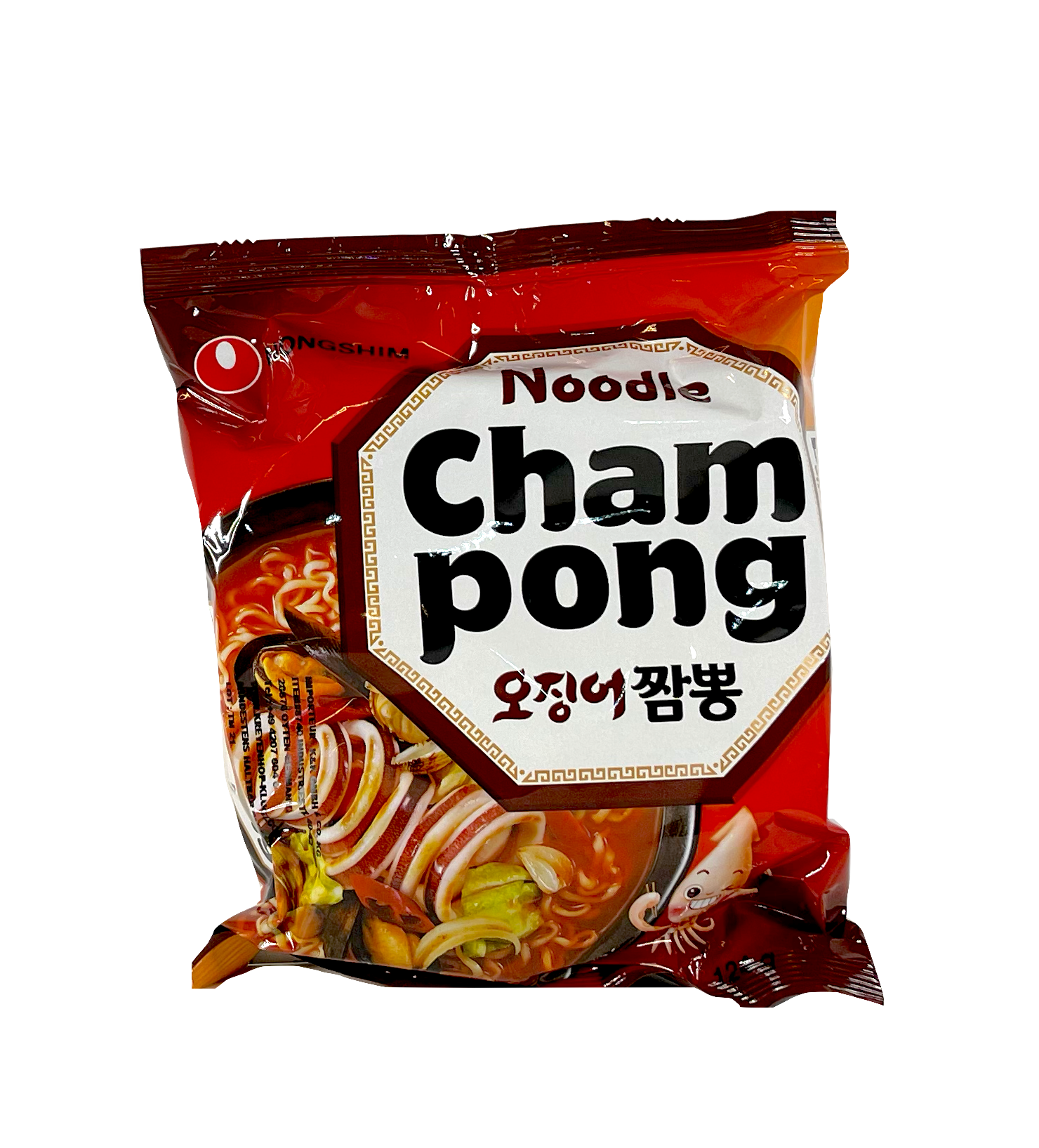Snabbnudlar Seafood Cham Pong 124g Nongshim Korea