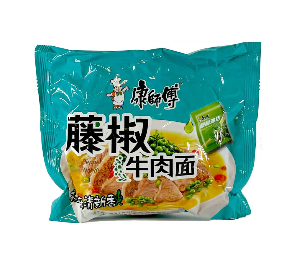 Snabbnudlar Grönt Pepparsmak 100g TJNRM KSF Kina