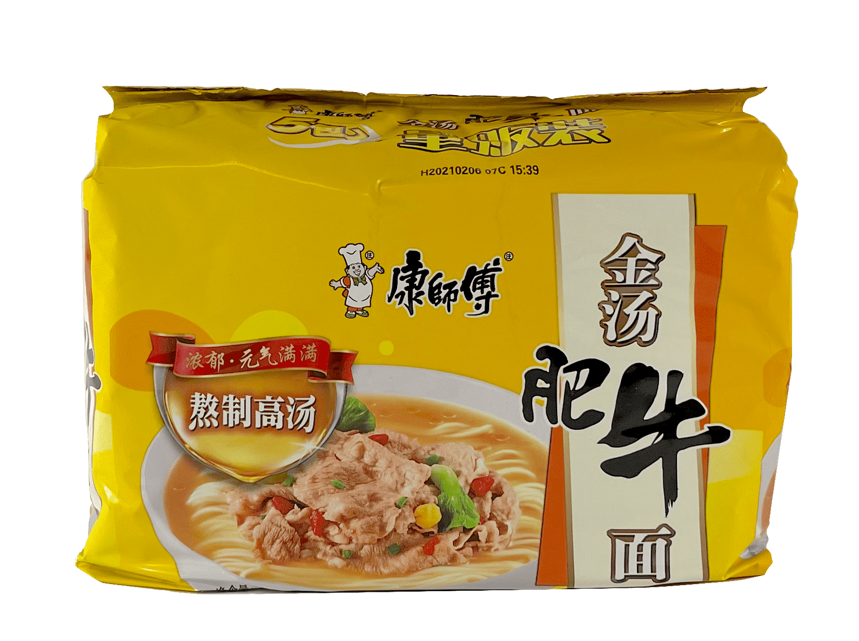 Instant Noodles Beef Soup 105gx5pcs / Pack JTFN KSF China