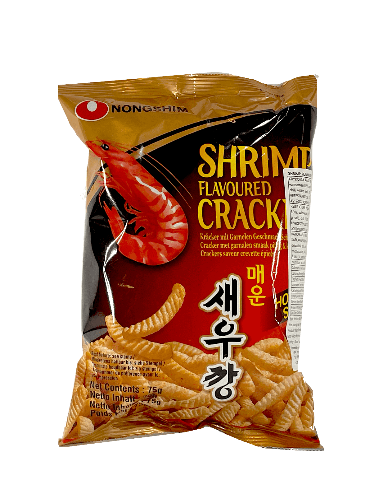 Cracker Shrimp Hot/Spicy 75g Nongshim Korea