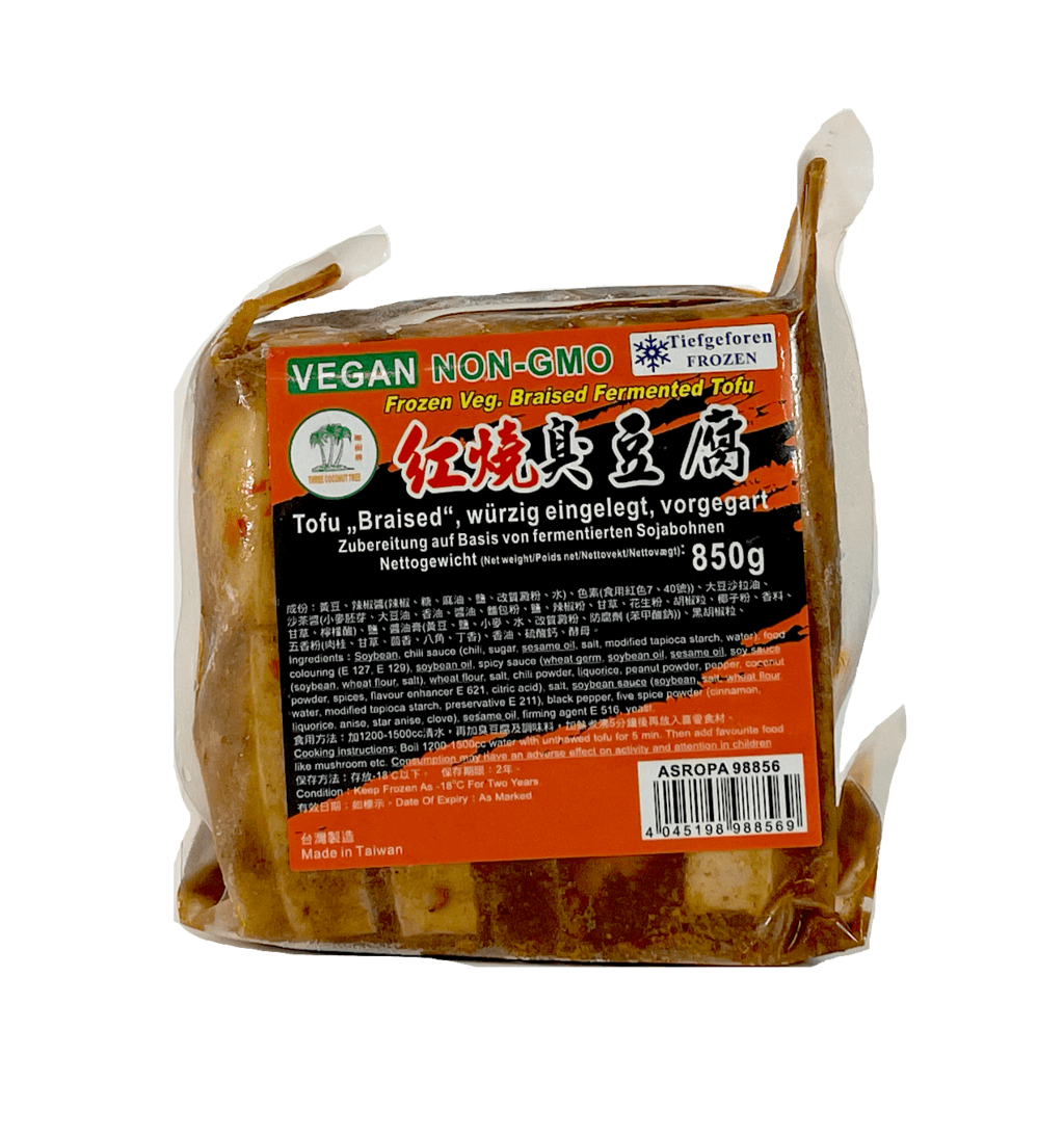 Braserad Fementerade Tofu Fryst 850g TCT Taiwan