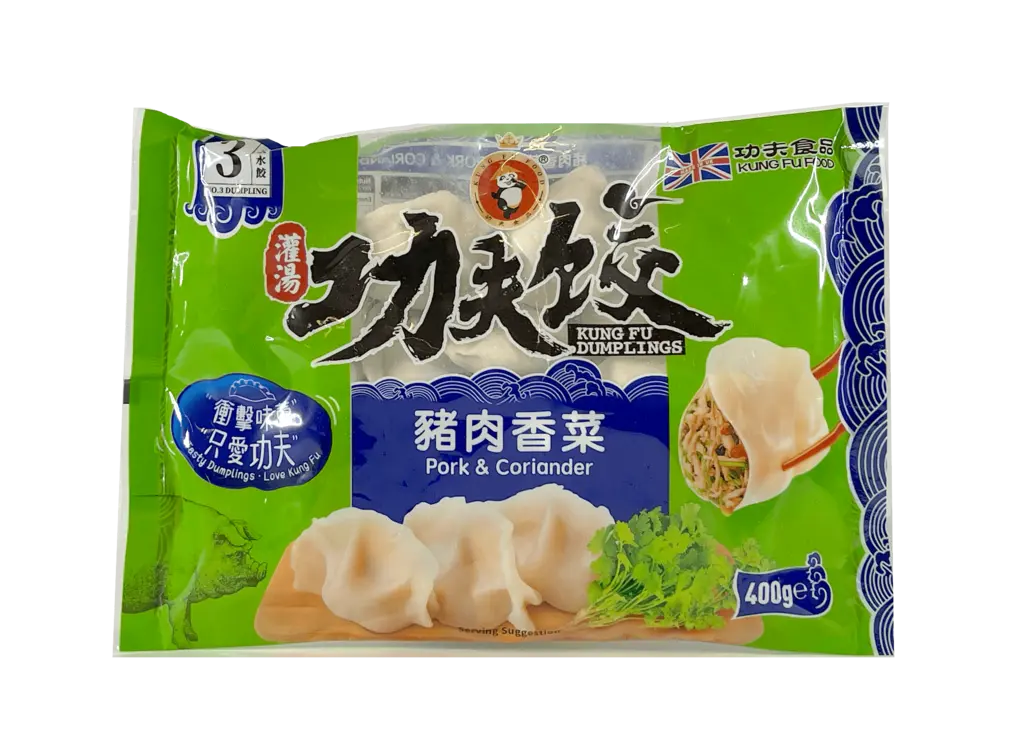 功夫饺子 冷冻 猪肉香菜饺子 400g 功夫食品 英国