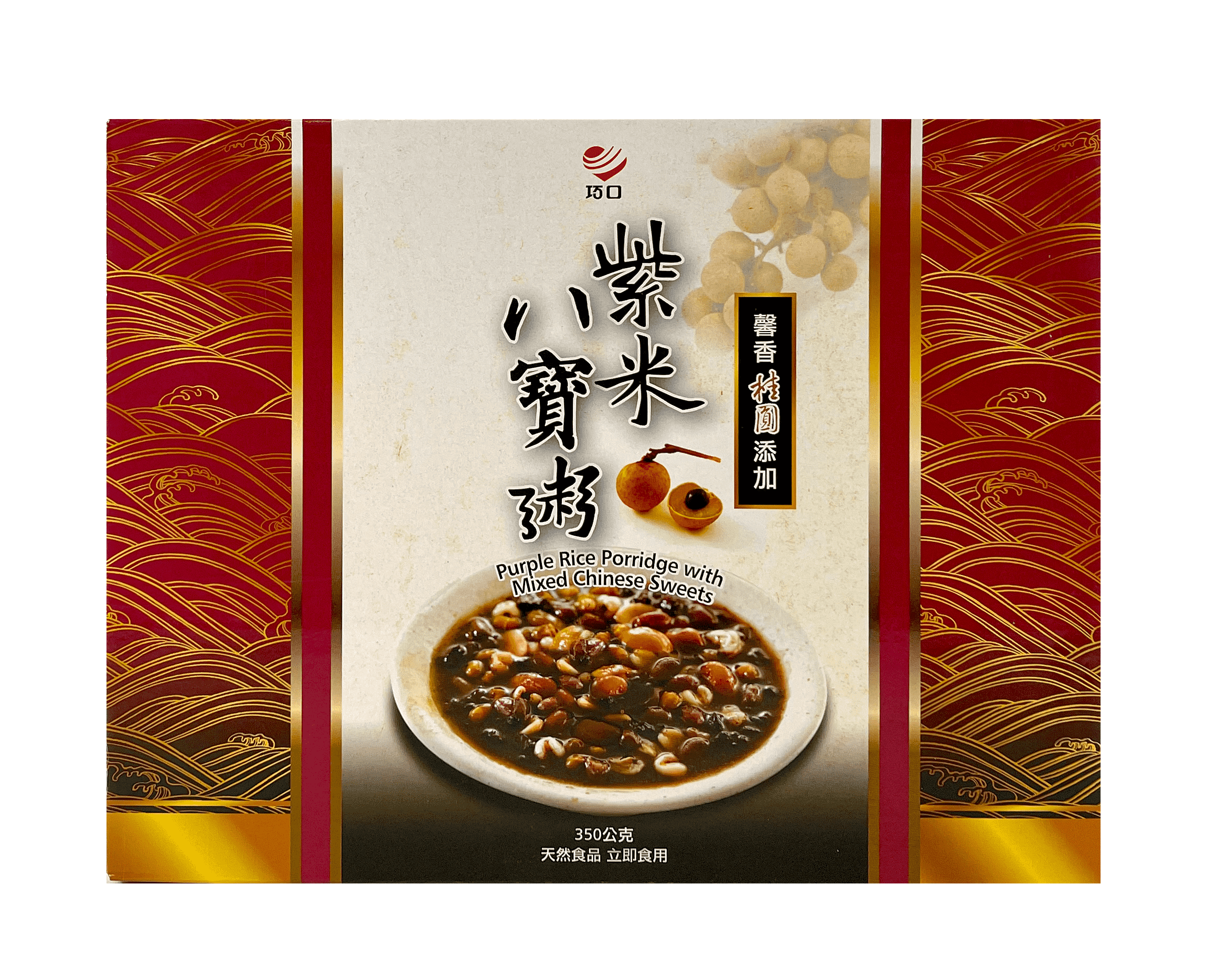 紫米八宝粥 350gx12st 巧口 台湾