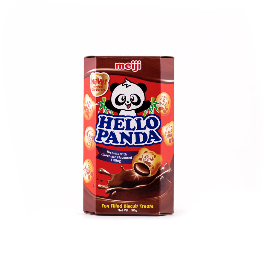 Kakor Med Choklad fyllning 50g Hello Panda Meiji