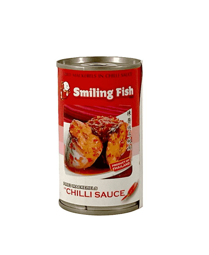 Canned Mackerel With Chili Sauce 155g Smiling Fish Thailand