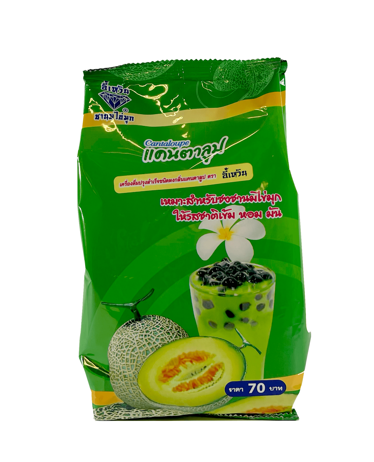 Bubble Milk Tea Powder Cantaloupe Flavor 450g Eywern Thailand