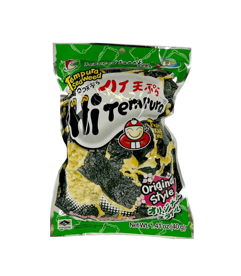 Snacks Seaweed Tempura Original Flavour 40g Taokaenoi Thailand