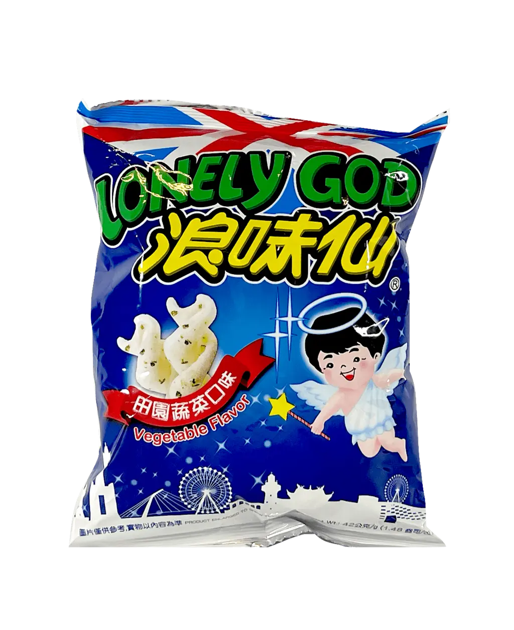 Snacks With Vegetables Flavor 42g Lonely God Want Want Taiwan