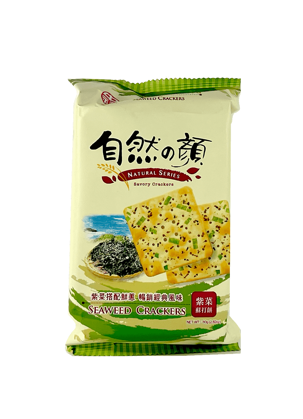 Crispy Crackers Med Sjögräs Smak 80g Zhong Xiang Taiwan