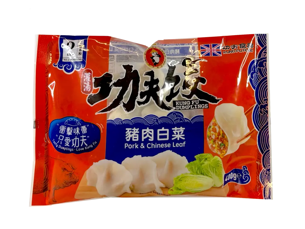 Dumpling With Fläsk/Kål Filling Frozen 400g Kung Fu UK