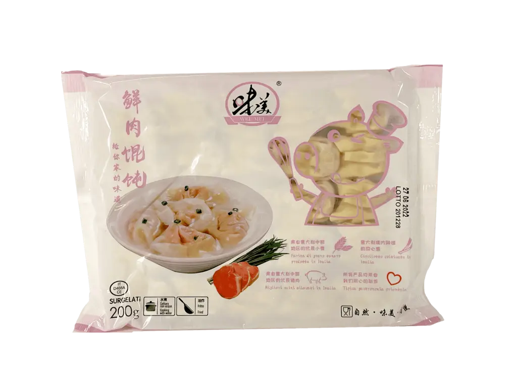 Wonton With Minced Pork Filling Frozen 200g Wei Mei China