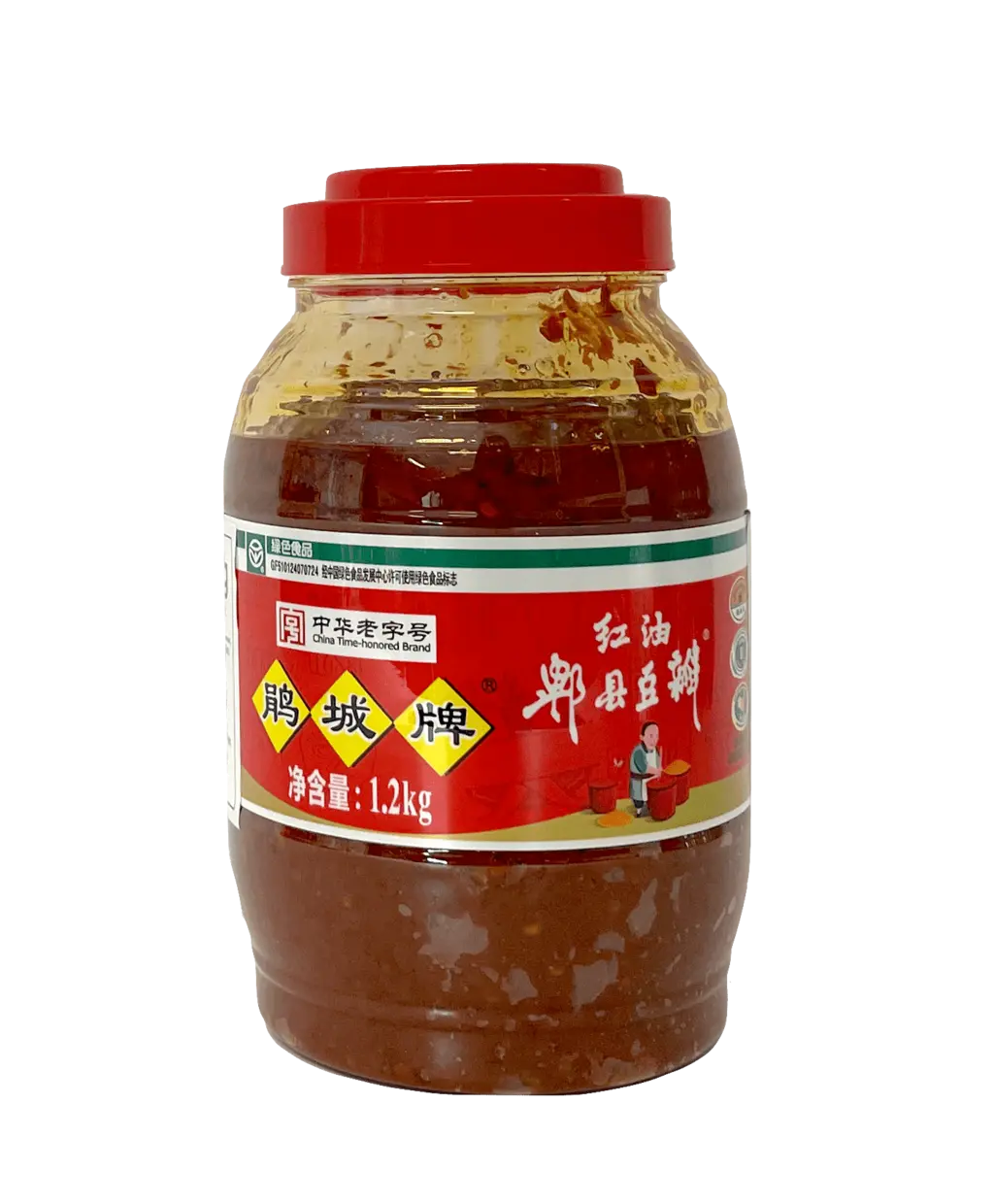 Sojabönsås Chili i Olja 1,2kg Pi Xian Juan Chen Kina