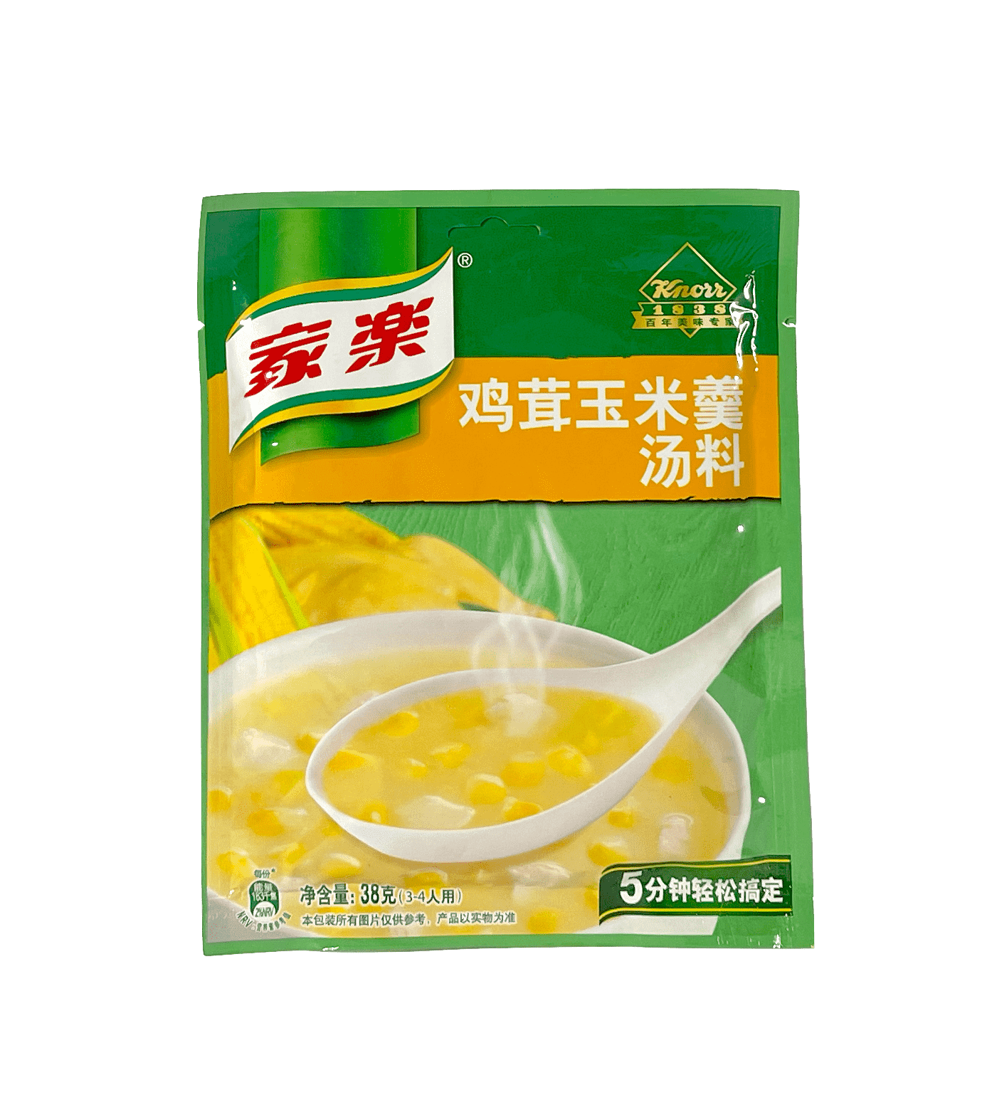 Instant Soup With Chicken / Corn Flavor for 3-4portions 38g/pcs Jia Le China