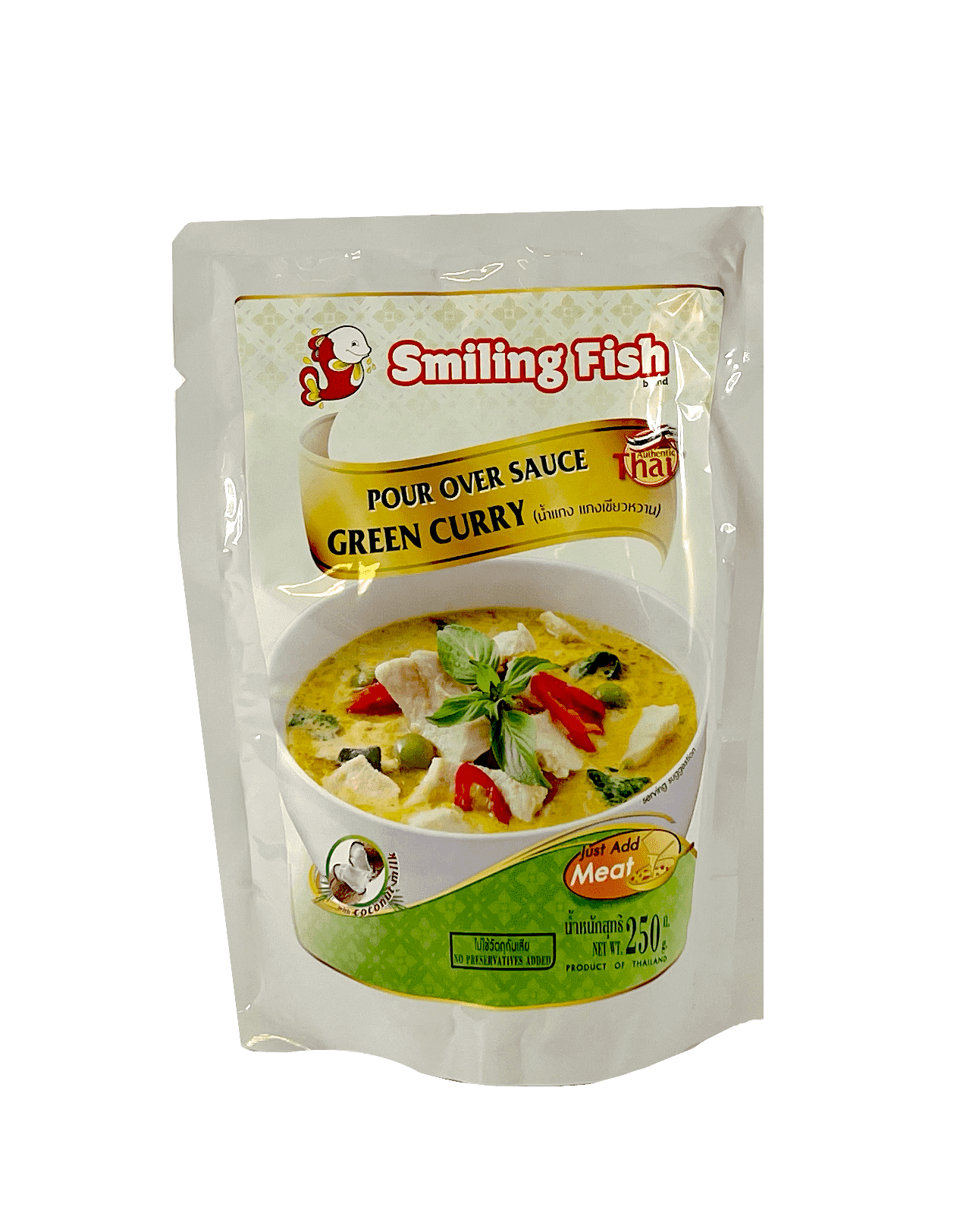 Best Before:2022.11.13 Green Curry 250g Smiling Fish Thailand