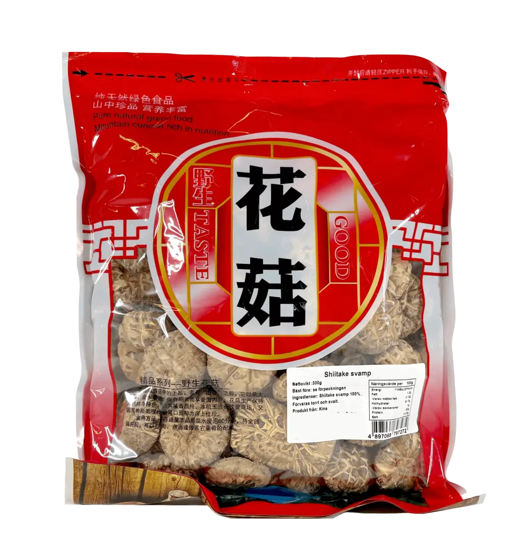 Svamp Shitake 300g Hua Gu TFC Kina