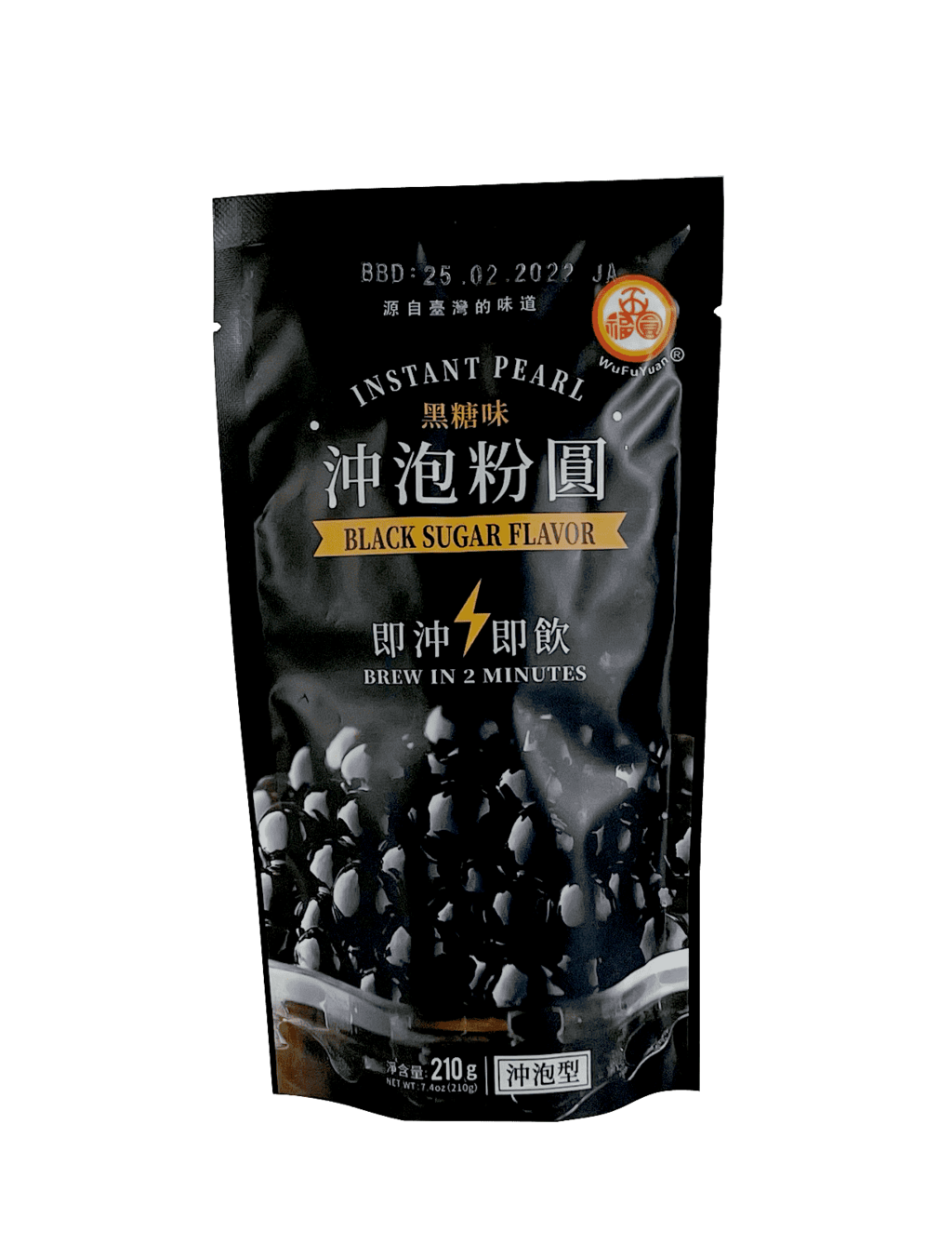 Tapioca Beads Black Sugar Flavor 210g Wu Fu Yuan China