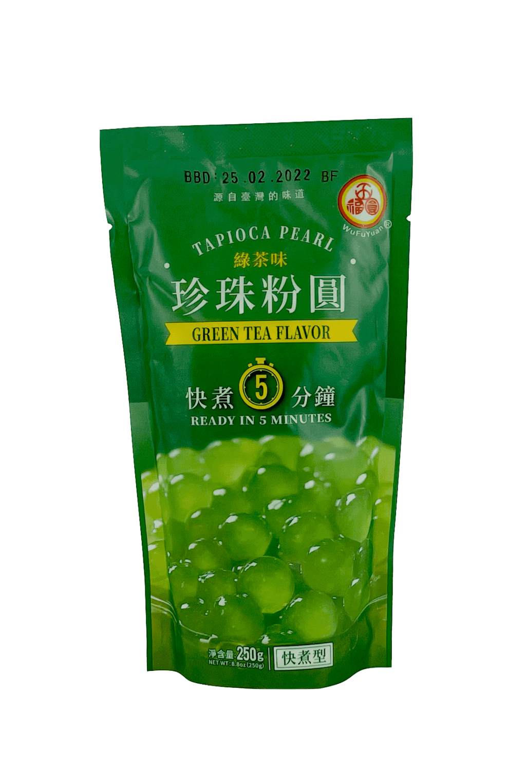 Tapiokapärlor Grönt Te Smak 250g Wu Fu Yuan