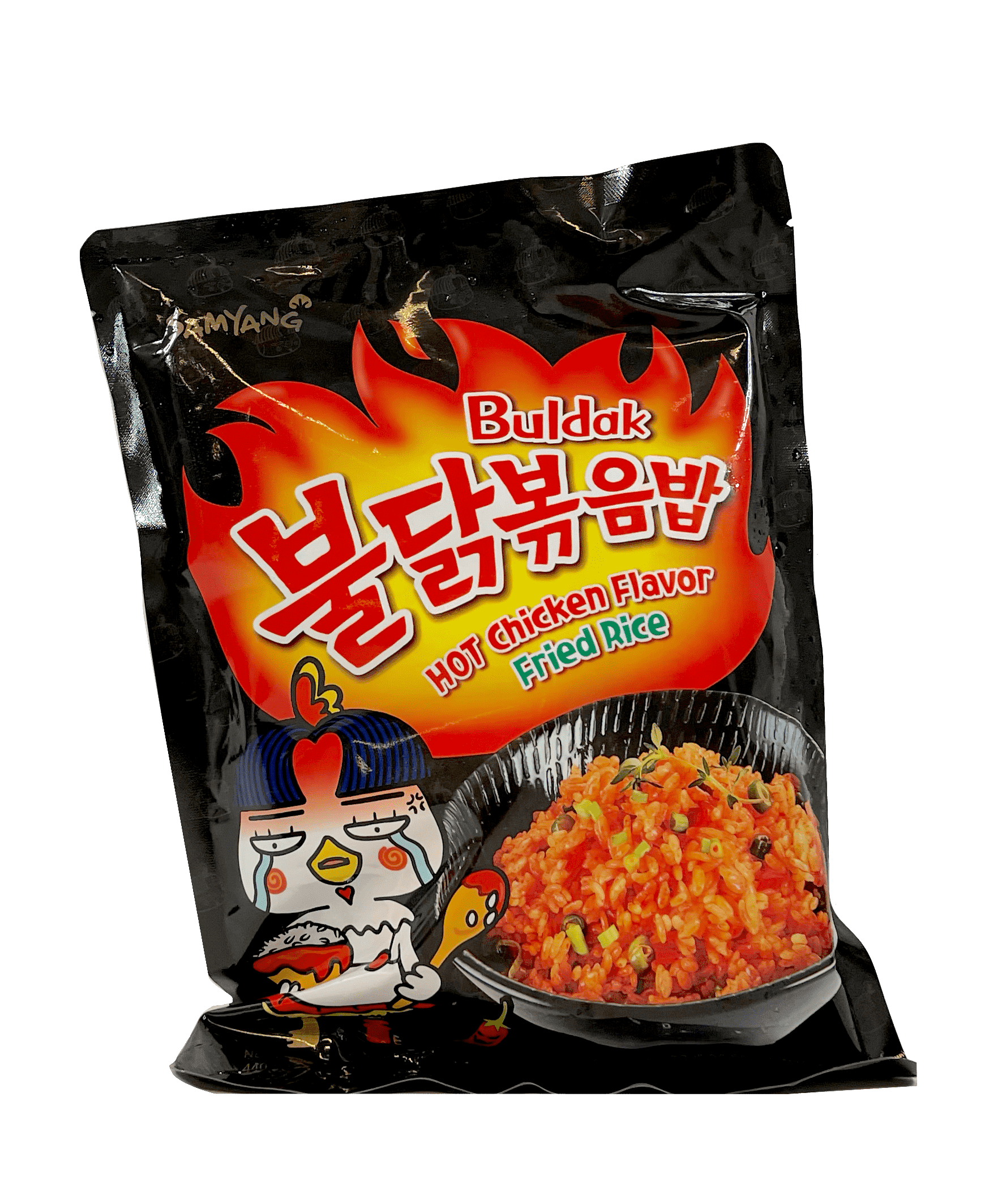 Stekt Ris Stark Kycklingsmak Fryst 440g Samyang Korean