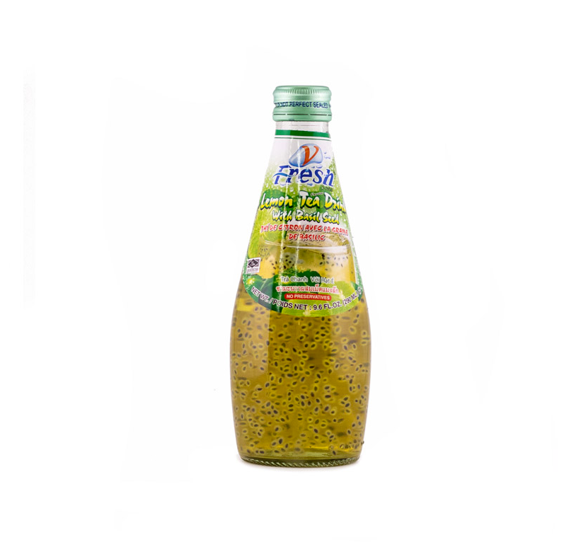 Drink Lemon 290ml Basil Seed V-Fresh Thailand