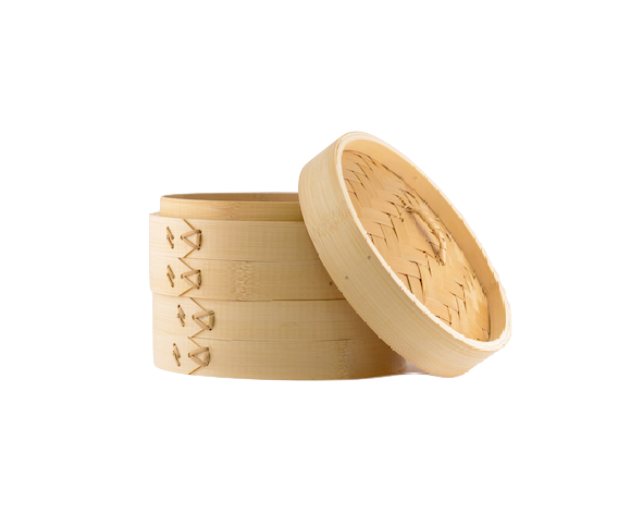 Bamboo Steamer W:15cmxH:12.5cm (6#), Basket: 2pcs, Lid: 1st / Pack China